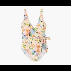 Rifle Paper Co X Summersalt Marguerite Perfect Wrap One-Piece